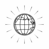 Abstract Light Trails Around Earth concept as Soft abstract light trails encircle a globe with bokeh effects symbolizing global connectivity and innovative ESG business negotiation Square Square vector