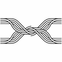 Abstract wave lines with bokeh effect representing data flow and business communication concept as A soft abstract image featuring flowing wave lines intertwined with bokeh lights Square Set 2 Square vector