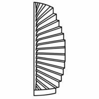 Abstract white growth spiral concept as Wide shot of an abstract white spiral suggesting growth and progress Camera slowly zooms out to reveal the full spiral Symbolizes personal Square Square vector