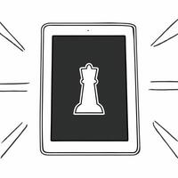 A calculator on white surface with holographic financial graphs and community symbols providing copy space concept as Top down view of a calculator placed on a white surface Surr Square Set 3 Square vector