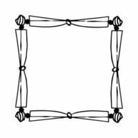 Balance scale outline frame concept as Close up of a frame made of simple white outlines depicting balance scales Camera slowly pans across the frame emphasizing equilibrium Repr Square Square vector