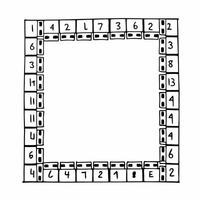 Ballot box border with rising poll numbers concept as Close up of a frame made of interconnected ballot boxes with poll numbers floating upwards in the center Camera slowly pans u Square Square vector