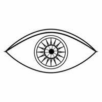 Biometric ESG data interface on human iris concept as Extreme close up of an iris with ESG data reflected in it Camera slowly pulls back to reveal the eye belongs to a diverse gro Square Square vector