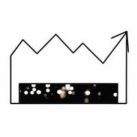 Blurred cityscape with bokeh lights and overlay of financial graphs showing upward growth concept as A blurred image of a city skyline at night with vibrant bokeh lights overlaid w Square Set 3 Square vector