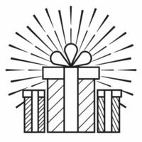Bokeh abstract gift boxes concept as Glowing gift boxes rendered in a soft abstract style appear against a festive bokeh background The camera pans slowly from bottom to top highl Square Square vector