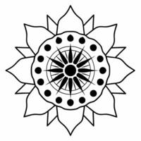 Blurred white mindfulness mandala concept as Medium shot of a white mandala pattern slightly out of focus Camera slowly rotates around the mandala suggesting meditation Symbolize Square Square vector