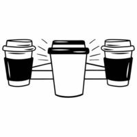 Candid Coffee Break Discussion concept as A candid shot of colleagues having an impromptu discussion about ESG initiatives during a coffee break with a white background The camera Square Square vector