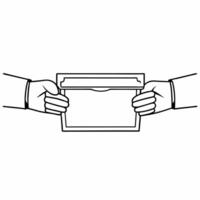 Candid Donation Exchange concept as A candid image of a person donating money into a charity box set against a white background The camera zooms in slightly to focus on the act of Square Square vector
