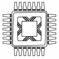 Close up of a handshake reflected in a computer chip surface concept as A macro photograph showing the reflection of two hands shaking mirrored on the shiny surface of a computer c Square Square vector
