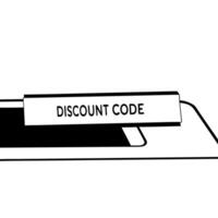 Close up of Holographic Discount Code concept as A macro image of a holographic discount code floating above a sleek surface The camera focuses sharply on the alphanumeric charact Square Square vector