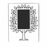 Close up of Holographic Tree Growing from Tablet concept as A macro shot of a holographic tree sprouting from a tablet screen The camera angle slightly tilts to showcase the trees Square Square vector