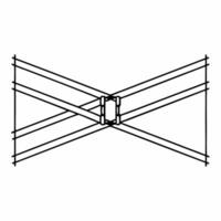 Cognitive enhancement light beams concept as Close up of intersecting white light beams representing cognitive enhancement Camera moves through the beam intersections suggesting i Square Square vector