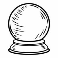 Crystal ball with swirling poll results concept as Illustration of a crystal ball containing swirling poll results and predictions Camera slowly zooms into the ball revealing deta Square Square vector