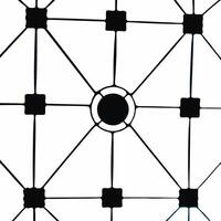 Emotional intelligence network concept as Macro shot of a white network structure representing emotional intelligence Camera navigates through the network revealing nodes of diffe Square Square vector