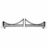 Empathy neural bridge concept as Close up of a white bridge like structure representing empathy neural connections Camera moves along the bridge revealing intricate pathways Isol Square Square vector