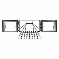 Flash mob proposal concept as Tracking shot following a seemingly ordinary person walking through a public space Suddenly people around them break into a coordinated dance routine Square Square vector