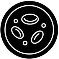 erythrocytes hypertonic plasma solid icon vector