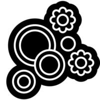 erythrocytes hypertonic system solid icon vector