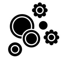 erythrocytes hypertonic system glyph icon vector