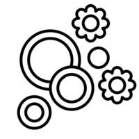 erythrocytes hypertonic system outline icon vector