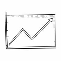 Flat Abstract upward graph with bokeh concept as A soft abstract graph showing an upward trend overlays a background of cool toned bokeh lights The camera employs a slow upward ti Square Square vector