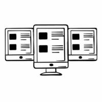 Flat Artificial Intelligence election analyst concept as Close up of an AI interface analyzing election data Camera pans across multiple screens showing real time predictions and Square Square vector