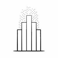Flat Ascending profit staircase concept as Tracking shot following a businessperson climbing a translucent staircase made of glowing bar graphs Each step represents increasing pro Square Square vector