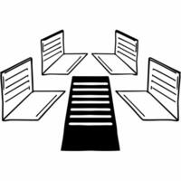 Flat Antigravity voter registration forms concept as sequence showing voter registration forms defying gravity rising and arranging themselves into a structured formation C Square Square vector
