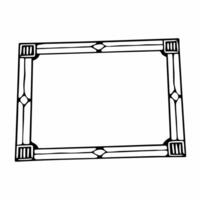 Flat Balance scale outline frame concept as Close up of a frame made of simple white outlines depicting balance scales Camera slowly pans across the frame emphasizing equilibrium Square Square vector