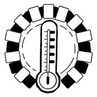 Flat Ballot box border with fundraising thermometer concept as Close up of a frame made of interconnected ballot boxes with a rising fundraising thermometer in the center Camera s Square Square vector