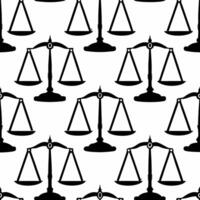 Flat Balance scale outline tiles concept as Seamless pattern of simple white outlines depicting balance scales Camera slowly pans across the tiles emphasizing equilibrium Represe Square Square vector