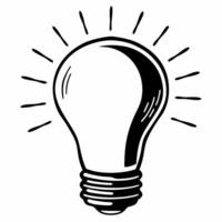 Flat Bokeh Lightbulb Representing Innovation concept as A glowing lightbulb with soft bokeh effects symbolizes innovation and ideas The camera zooms in slowly to highlight the bul Square Square vector