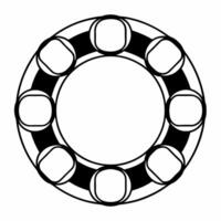 Flat Bokeh lights forming circular economy diagram concept as Close up of bokeh lights swirling to form a circular economy diagram Camera pulls back to show business people moving Square Square vector