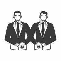 Flat Candid Closing Deal with Handshake concept as A candid image capturing the moment a deal is closed with a handshake in an ESG negotiation The camera focuses on the handshake Square Square vector