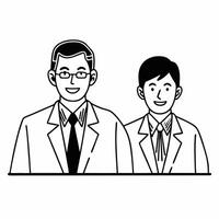 Flat Candid Mentorship Session Promoting Growth concept as A candid image of a senior executive mentoring a younger employee on ESG initiatives fostering growth and community The Square Square vector