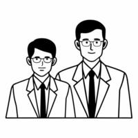 Flat Candid Mentoring Session on Sustainability concept as A candid image of a senior executive mentoring a younger employee on sustainability practices with a white background Th Square Square vector