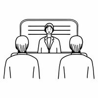 Flat Candid Presentation on ESG Progress concept as A candid image of a professional presenting ESG progress reports to colleagues The camera captures the presenter and audience r Square Square vector