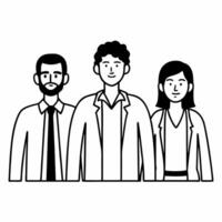 Flat Candid Team Brainstorming Session concept as A candid image of a diverse team in a modern office passionately brainstorming ideas with a white background The camera pans arou Square Square vector