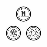 Flat Circular economy infographic with business icons concept as Pan across a circular diagram representing the circular economy with each section containing business icons factor Square Square vector