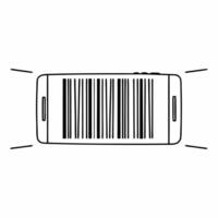 Flat Close up of Barcode with Digital Data concept as A macro shot of a barcode morphing into digital code representing the fusion of physical and digital commerce The camera pans Square Square vector