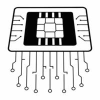 Flat Close up of Credit Card Chip with Data Stream concept as A macro shot focusing on the chip of a credit card emitting streams of digital data The camera zooms in to capture th Square Square vector