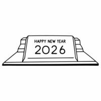 Flat Compostable Packaging Background concept as A seamless background featuring compostable packaging materials representing a Zero Waste New Year 2026 The camera focuses on the Square Square vector