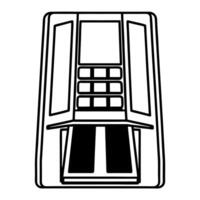 Flat Dark matter election security concept as Close up of a device detecting dark matter interactions to secure voting systems Camera pans across futuristic security apparatus Re Square Square vector