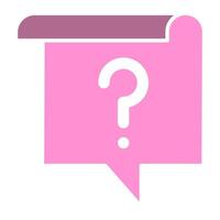 FAQ button illustration vector