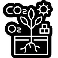 Autotroph processes solid icon vector