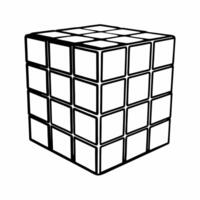 Flat Democracy Rubiks cube concept as Illustration of a Rubiks cube with each face representing different aspects of democracy Camera slowly rotates around the cube revealing all Square Square vector
