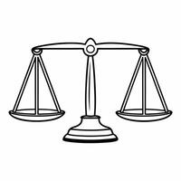 Flat Democracy scale with check and balance weights concept as of a scale balancing checks and balances weights Camera slowly rotates around the scale revealing detailed go Square Square vector