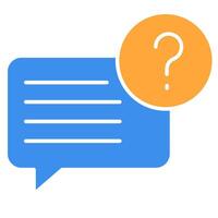 FAQ support illustration vector