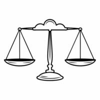 Flat Democracy scales balancing data clouds concept as Wide shot of scales of justice balancing clouds of data points and policy keywords Camera slowly pans around the scales reve Square Square vector