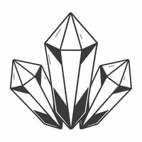 Flat Emotional intelligence crystals concept as Close up of intricate white crystal structures representing emotional intelligence Camera slowly rotates around the crystals reveal Square Square vector